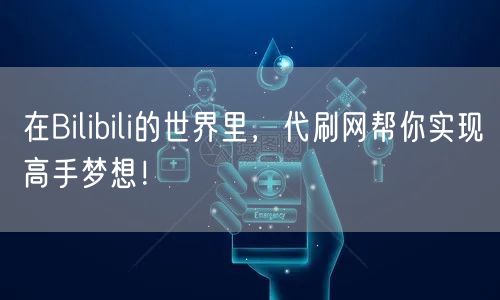 在Bilibili的世界里，代刷网帮你实现高手梦想！
